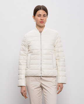 Peserico Біла пухова куртка з ланцюжком A241132200G