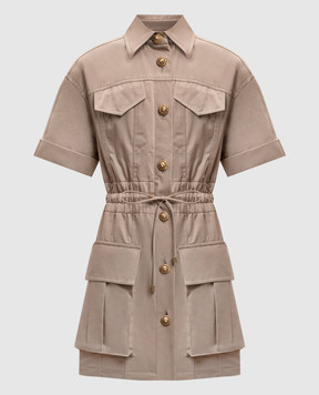 Balmain Бежевое платье GF0R7480CG65