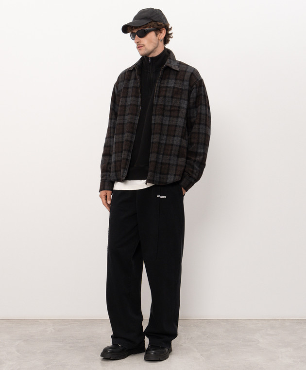 Vetements Куртка в стилі сорочки з вовною в клітинку MH27SH064BC зображення 2