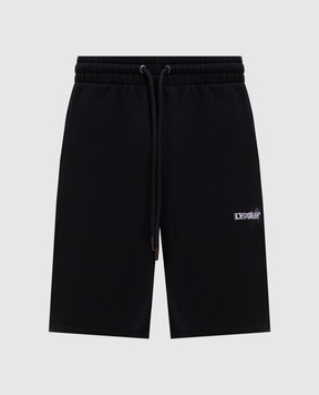 Off-White Черные шорты с эмблемой Heraldic Arrow 44MCI013S26F001