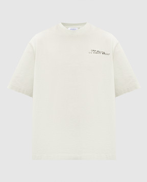 Off-White Зеленая футболка Type Arrow 44MAA120S26J00S