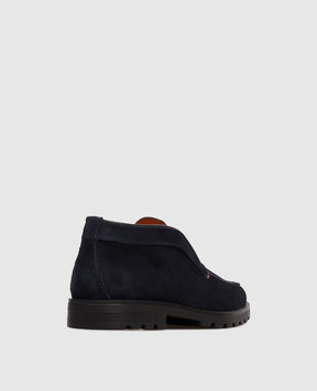 Santoni Синие замшевые дезерты MGDG17823NEOBSEY