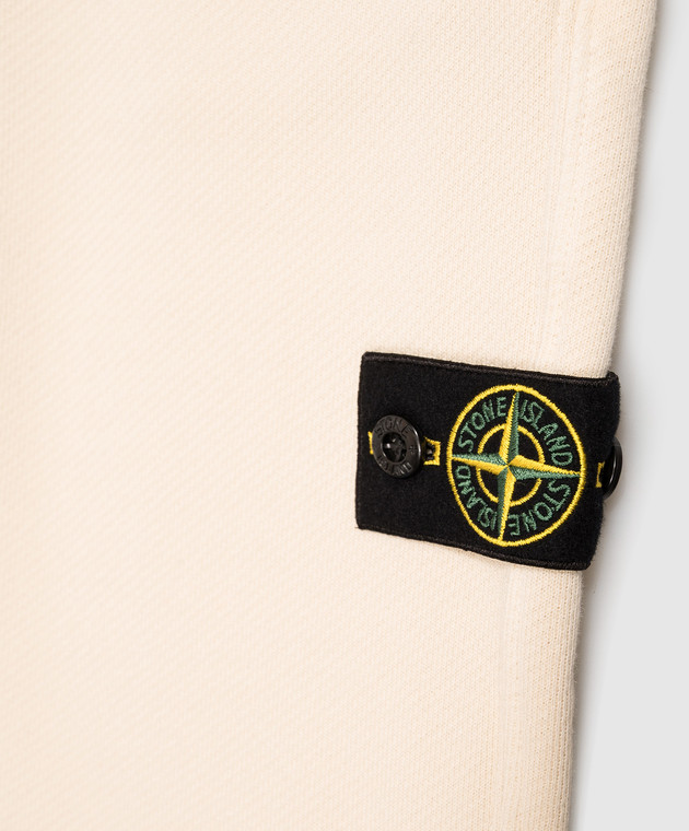 Stone Island Детские бежевые джоггеры с логотипом патча L2S166200004S04251012 изображение 3