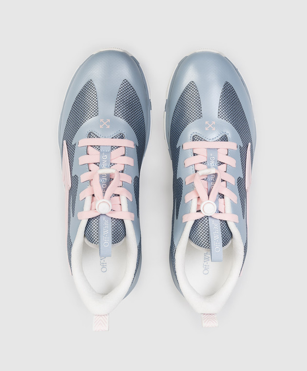 Off-White Дитячі блакитні кросівки For Jumping OGIA008S26FAB001 зображення 4