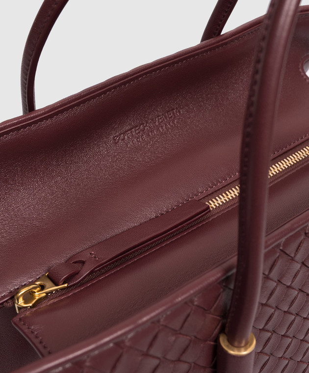 Bottega Veneta Бордова шкіряна сумка-тоут Barbara 875932V5KD0 зображення 4