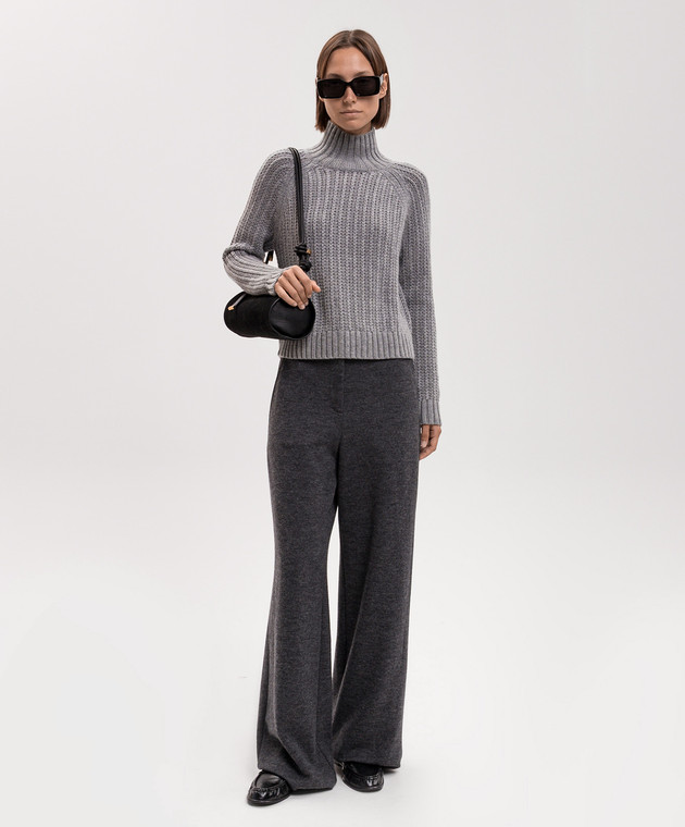 Allude Сірий светр з вовни і кашеміру 26517092 зображення 2