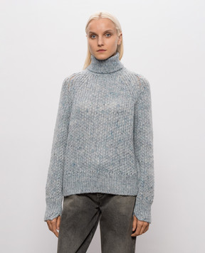 Ermanno Scervino Life Голубой свитер с шерстью альпаки D494M502IJT
