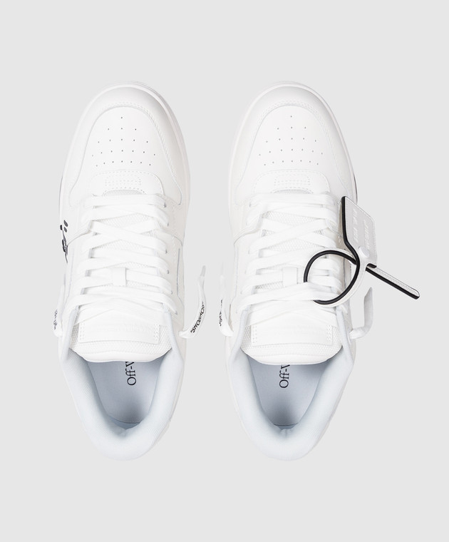 Off-White Чорні шкіряні кросівки Out Of Office