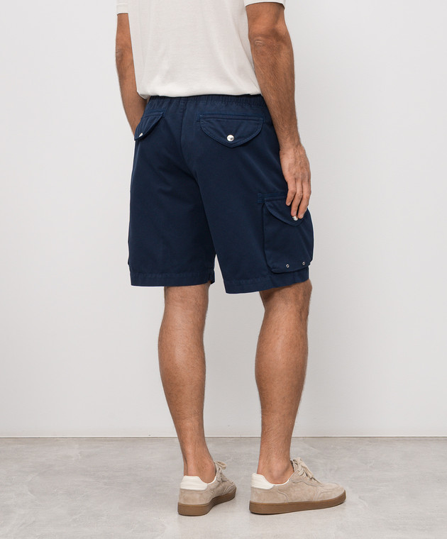Brunello Cucinelli Сині шорти карго M252DU0025 зображення 4