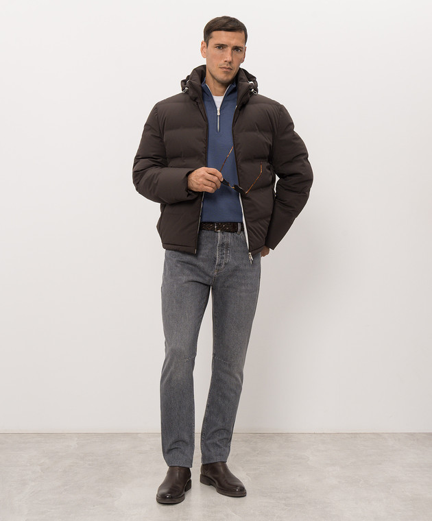 Brunello Cucinelli Синий джемпер M2400124 изображение 2
