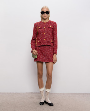 Valentino Красный твидовый жакет 9B3CE615ACQ