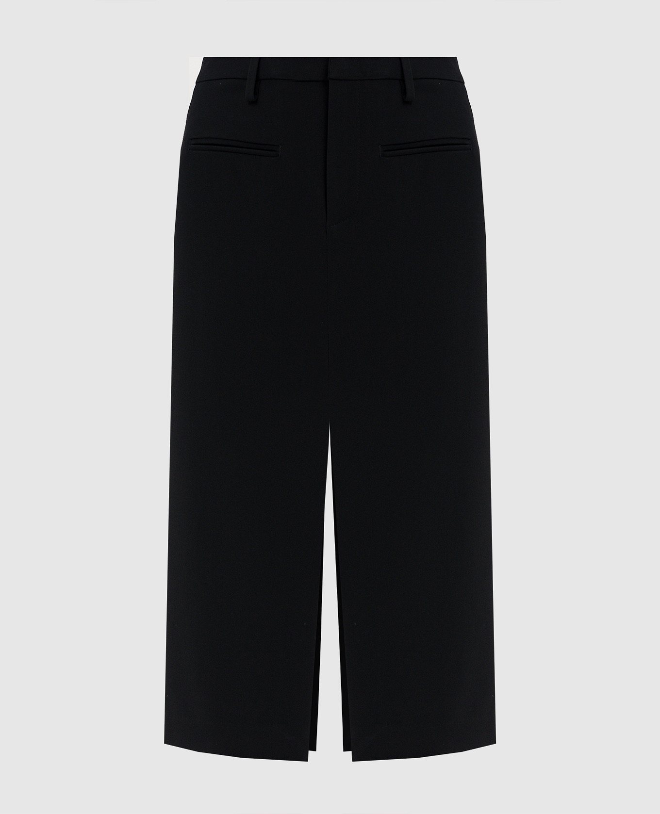 Чорна спідниця міді