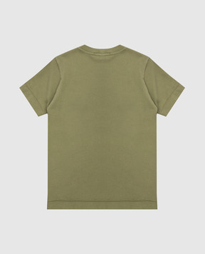 Stone Island Детская футболка хаки с нашивкой логотипа L1S162100002S00471012