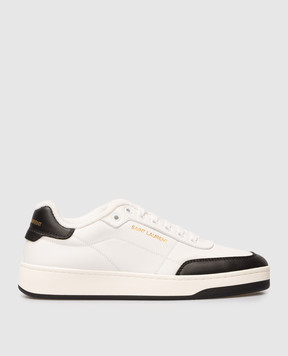 Saint Laurent Белые кожаные кроссовки SL/61 84553700NI0