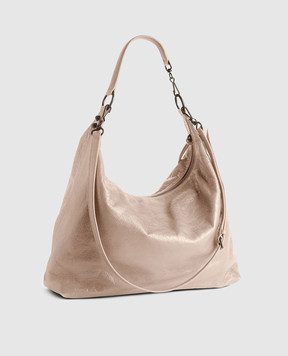 Balenciaga Бежева шкіряна сумка-хобо Le City 8525742ABEK