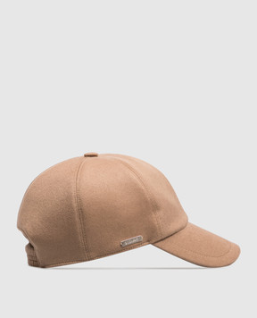 Enrico Mandelli Коричневая кепка из кашемира CAP4014816