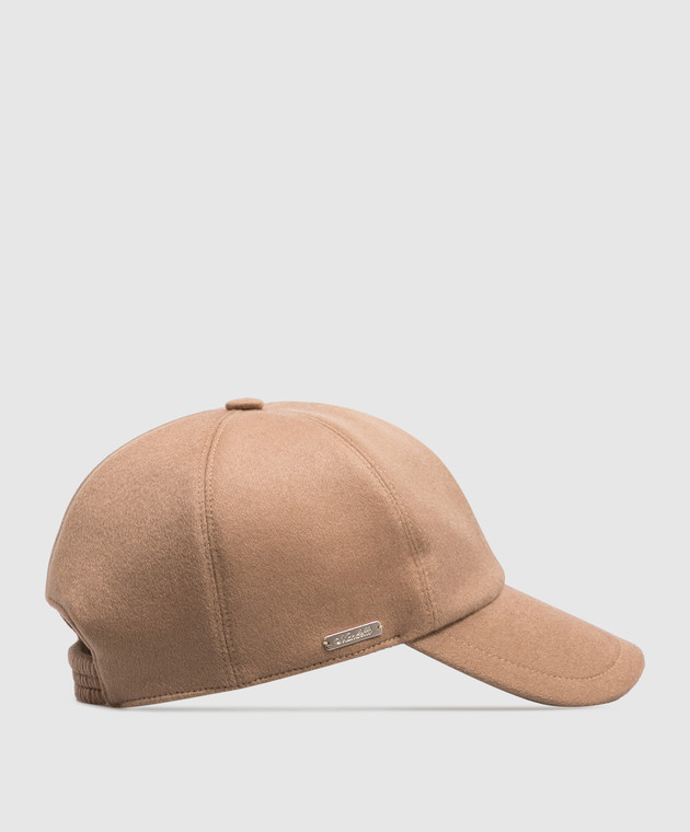 Enrico Mandelli Коричневая кепка из кашемира CAP4014816 изображение 3