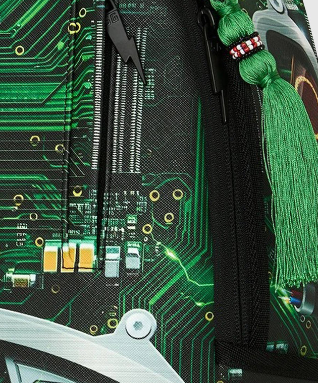 Sprayground Детский зеленый рюкзак AI AFRICAN INTELLIGENCE REWIRED & INSPIRED 910B8741NSZ изображение 4