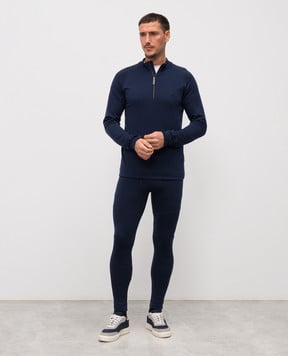 Stefano Ricci Синие кальсоны с нашивкой эмблемы M6T5300500WPA01T