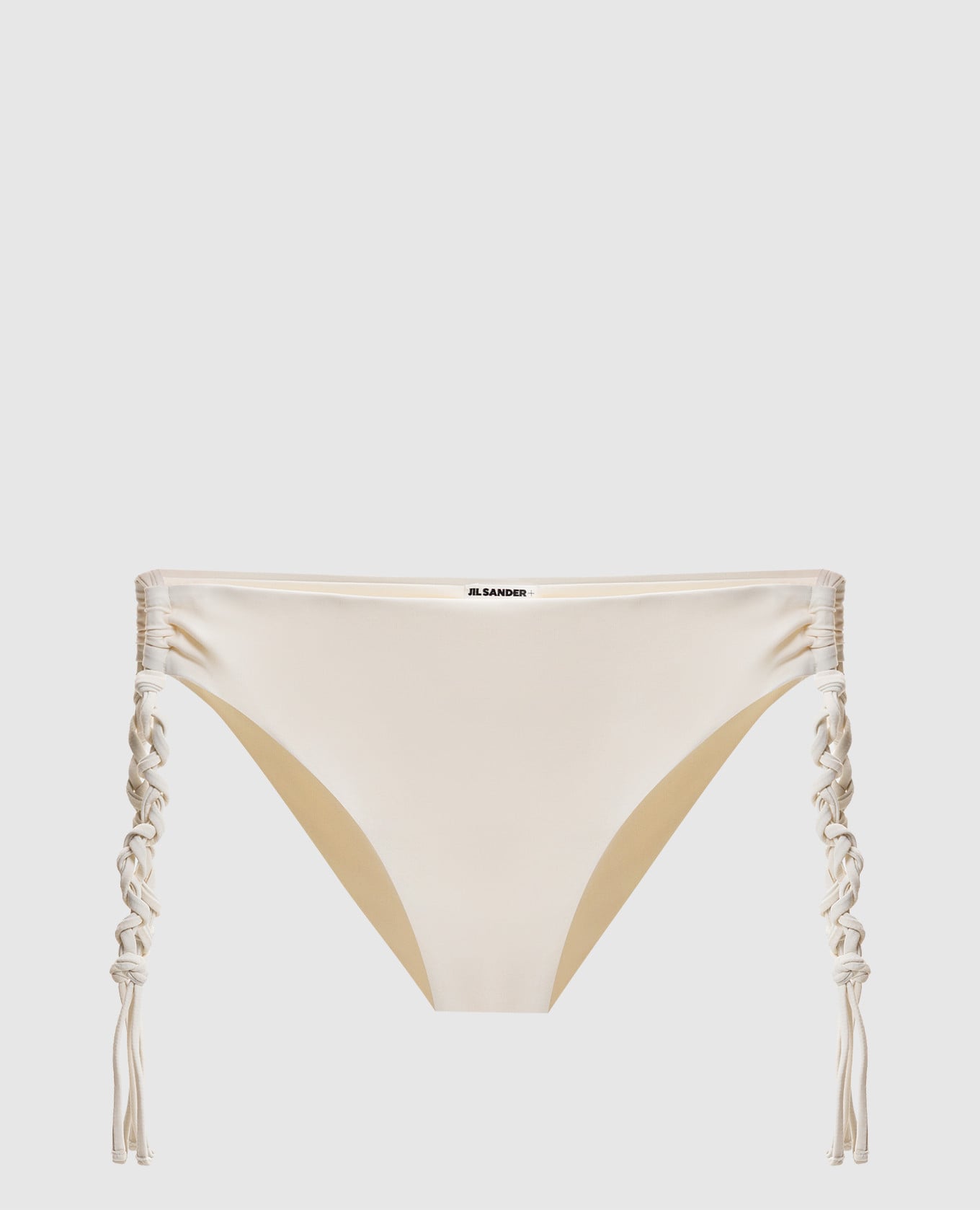 Белые трусики от купальника с завязками