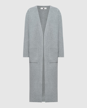 Twinset Серый удлиненный кардиган 262LI3ABB