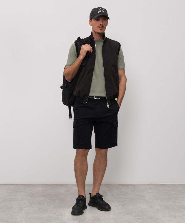 Cashmere&Whiskey Черные шорты-карго 0276009345 изображение 2