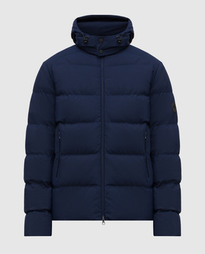 Stefano Ricci Синий пуховик с нашивкой эмблемы M6J5S00020PA003R