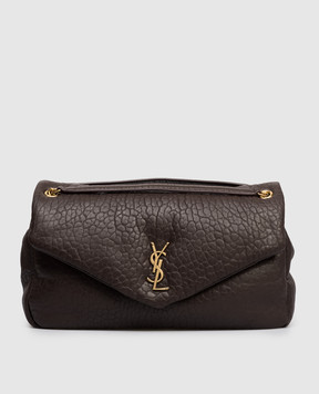 Saint Laurent Коричневая кожаная сумка Calypso 777399AACYT