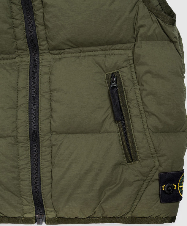 Stone Island Дитячий зелений пуховий жилет L2S16G100001S002814 зображення 3