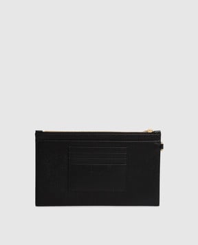 Saint Laurent Черный кожаный клатч CASSANDRE 636313BOW01