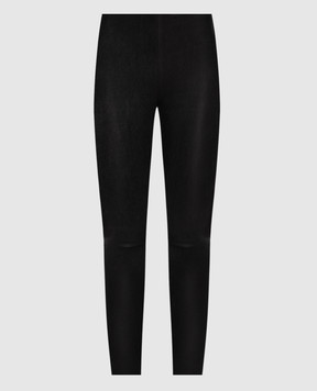Ann Demeulemeester Чорні шкіряні легінси Florence B0010846LT084