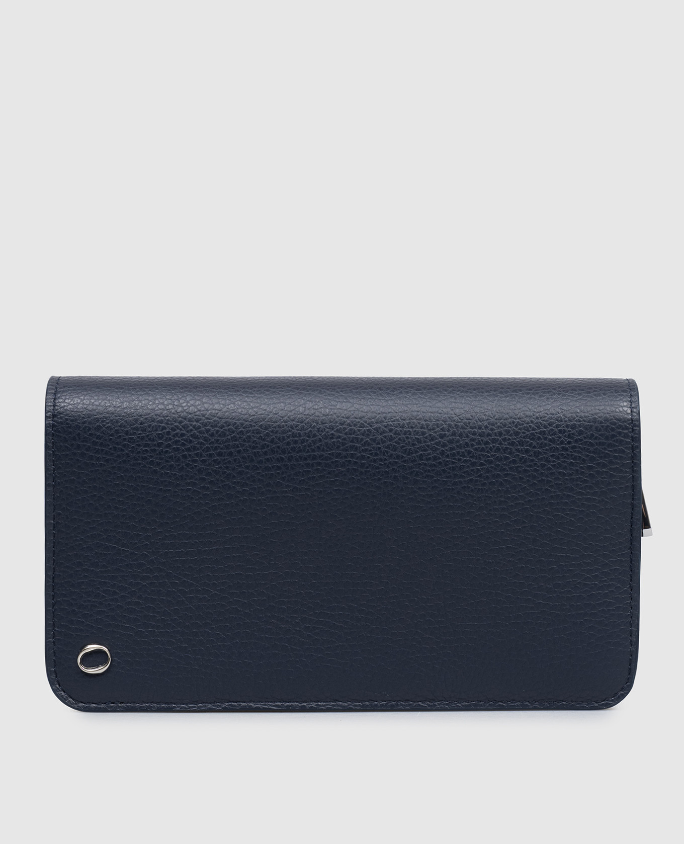 Синий кожаный кошелек