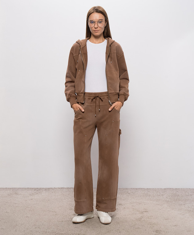 3.1 Phillip Lim Коричневі спортивні штани F26151432TFT зображення 2