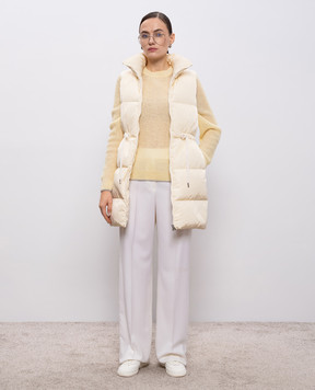 Peserico Желтый свитер с шерстью альпаки S99032F079087B