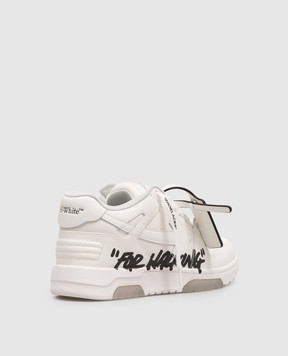 Off-White Белые кожаные кроссовки Out Of Office For Walking с логотипом OWIA259C99LEA019