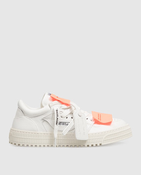 Off-White Белые комбинированные кроссовки 3.0 Court с брендовыми нашивками W28EC9L001