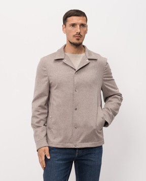 Brunello Cucinelli Бежевая куртка из кашемира MV4216556