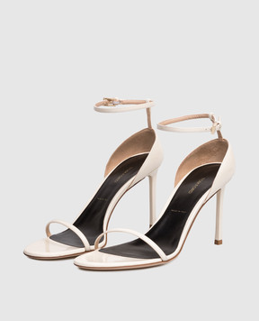 Tom Ford Кожаные лакированные босоножки цвета айвори VERTIGO W3896LCL072P