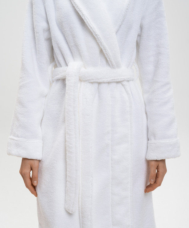 Hamam Белый махровый халат Olympia OLYMPIAORGANICBATHROBE изображение 5