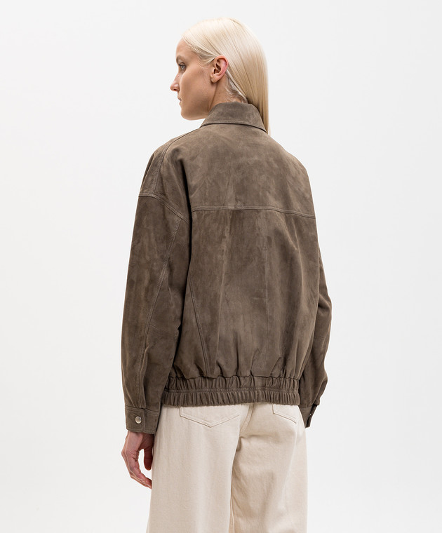 ARMA Замшева коричнева куртка Frederica 005L26102402 зображення 4