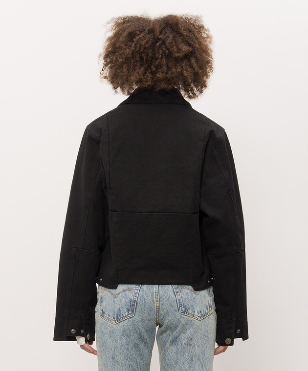 Vetements Черная джинсовая куртка MH27JA255B изображение 4