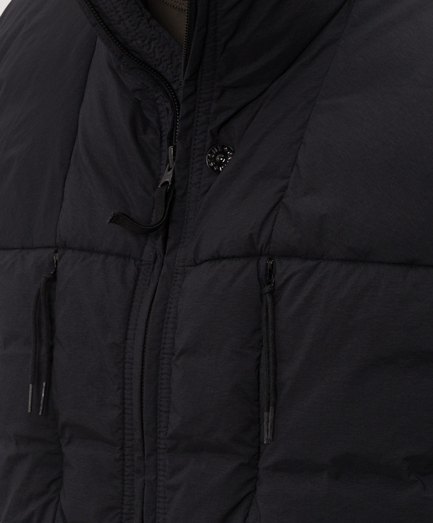 Stone Island Чорний пуховий жилет з патчем логотипа L2S15G100011S0183 зображення 5