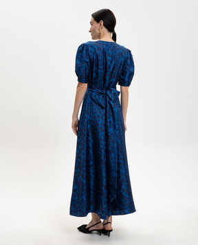 Gabriela Hearst Синее платье Larkin из шелка 3264296P127