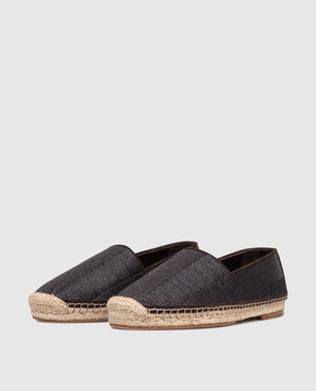 Brunello Cucinelli Синие эспадрильи из рафии MPUSHJQ726