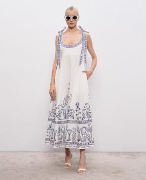 Alemais Сукня Leela кольору айворі з льону 6078D