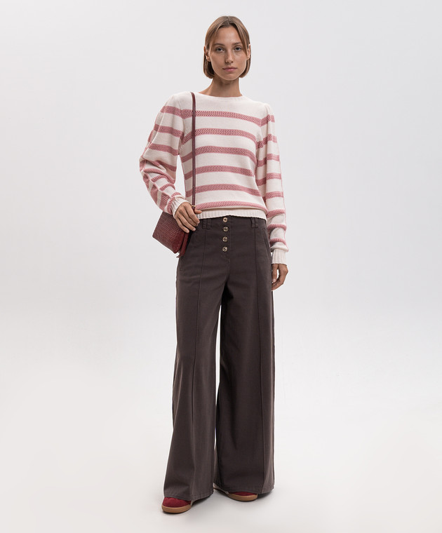 Twinset Джемпер с шерстью в полоску 262TP3230 изображение 2