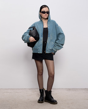 Vetements Блакитна джинсова куртка з ефектом потертості ME76DJ061N1w