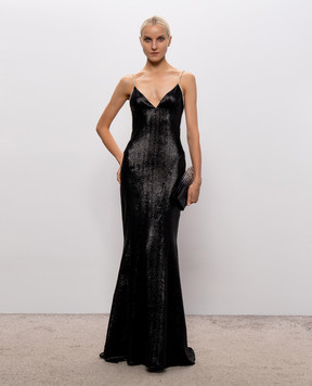 Tom Ford Черное платье с открытой спиной AB3740SDE553