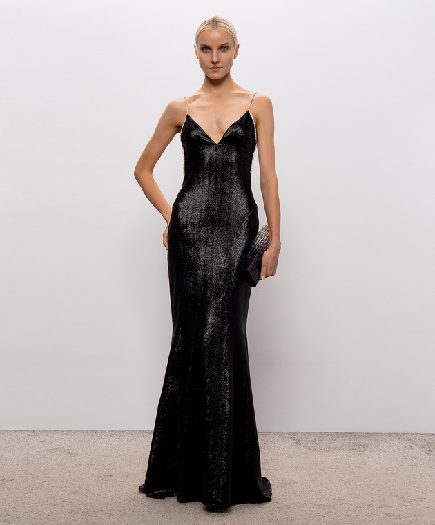 Tom Ford Черное платье с открытой спиной AB3740SDE553 изображение 2