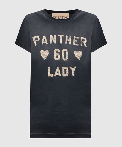 Серая футболка Panther Lady с винтажным эффектом